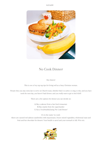 no cook dinner template