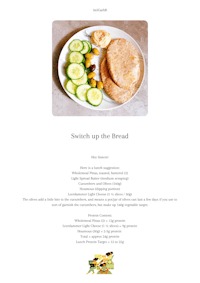 a page with a picture of a sandwich up the bread
