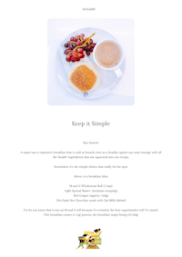 keep it simple menu template