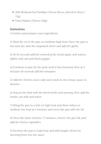 an example of a recipe for a chicken recipe