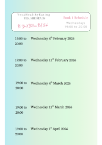 a calendar with a blue background and a pink background