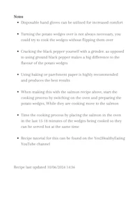 an example of a recipe for a dish