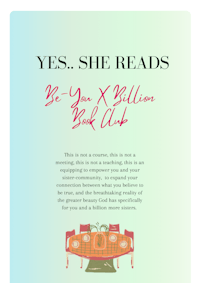 yes, she reads be your x billion book club