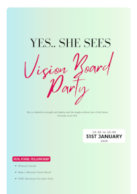 yes she sees vision board party