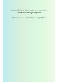 a green and blue background with a message on it